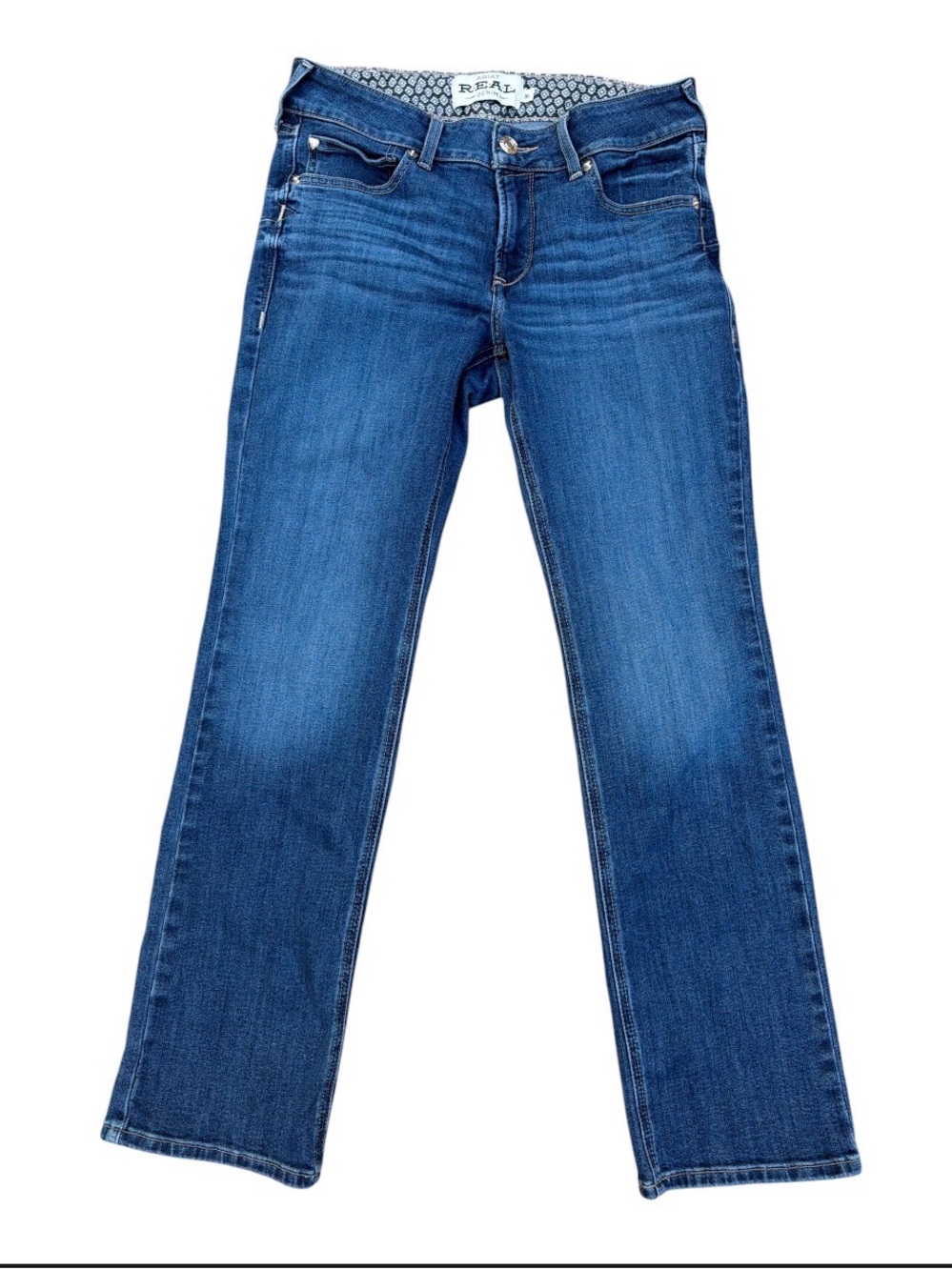 Ariat Women’s Straight Leg Jeans in Deep Blue Wash